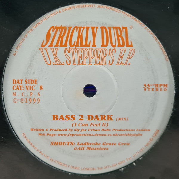 Strickly Dubz - U.K. Stepper's E.P.