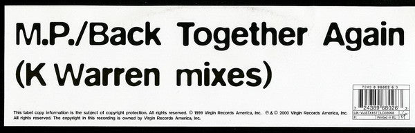 Maxi Priest - Back Together Again (K Warren Remixes)