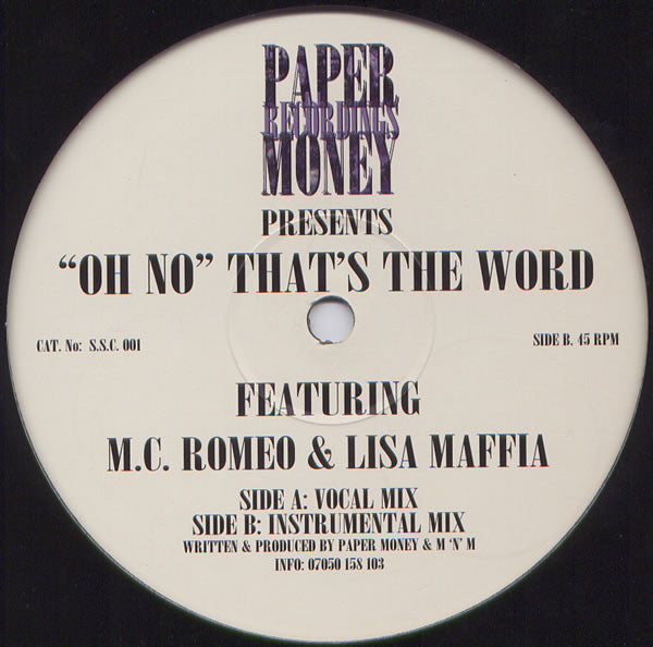Romeo, Lisa Maffia - "Oh No" That's The Word