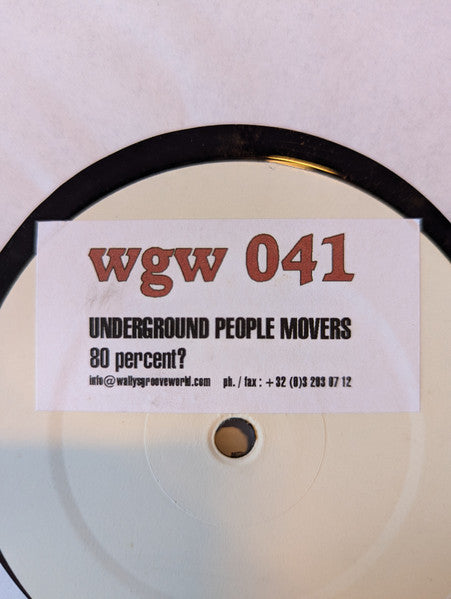 Underground People Movers - 80 Percent?