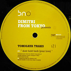 Dimitri From Paris - Tomigaya Traks