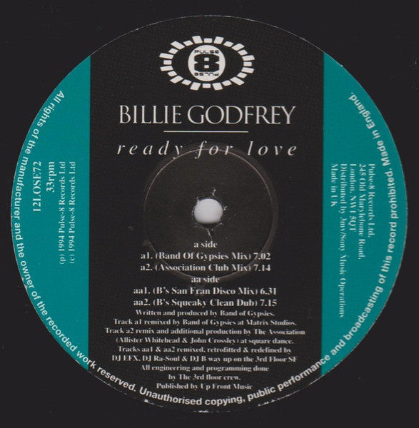 Billie Godfrey - Ready For Love