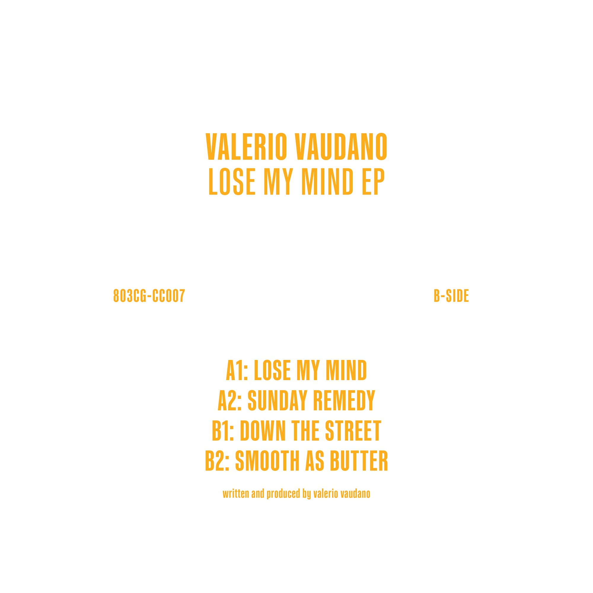 Valerio Vaudano - Lose My Mind EP