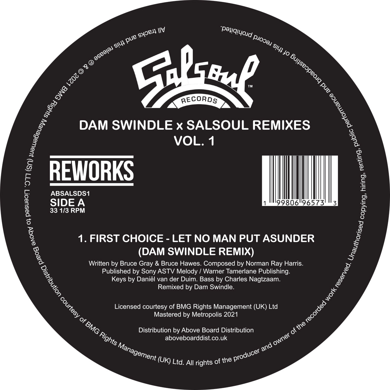 Kebekelektrik / First Choice - Dam Swindle x Salsoul Remixes Vol. 1