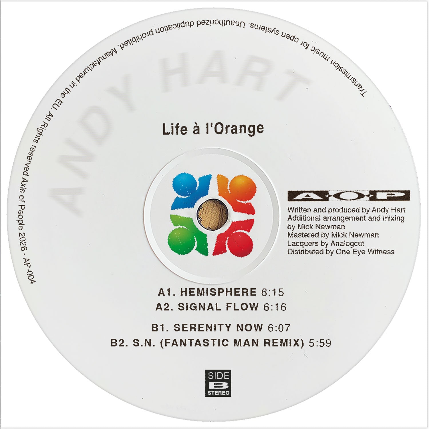 Andy Hart - Life à l’Orange