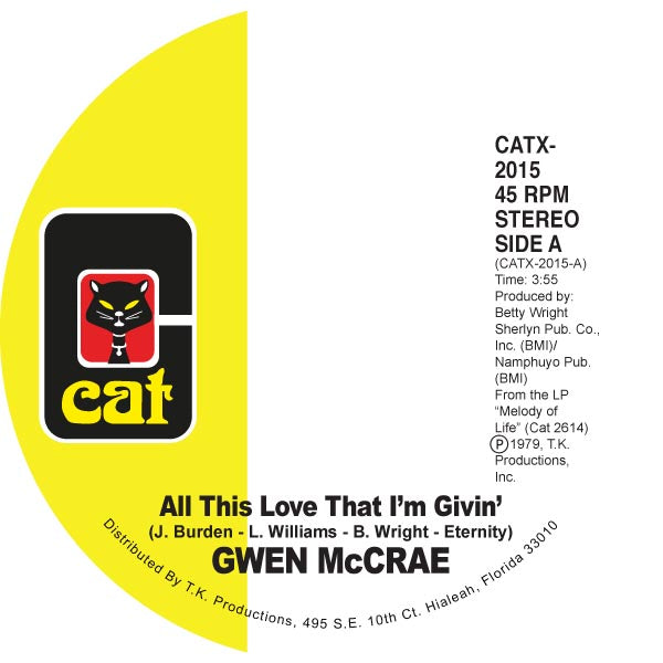 Gwen Mccrae - All This Love That I'm Givin (7” Single)