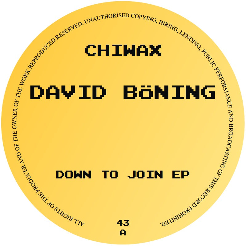 David Böning - Down To Join EP