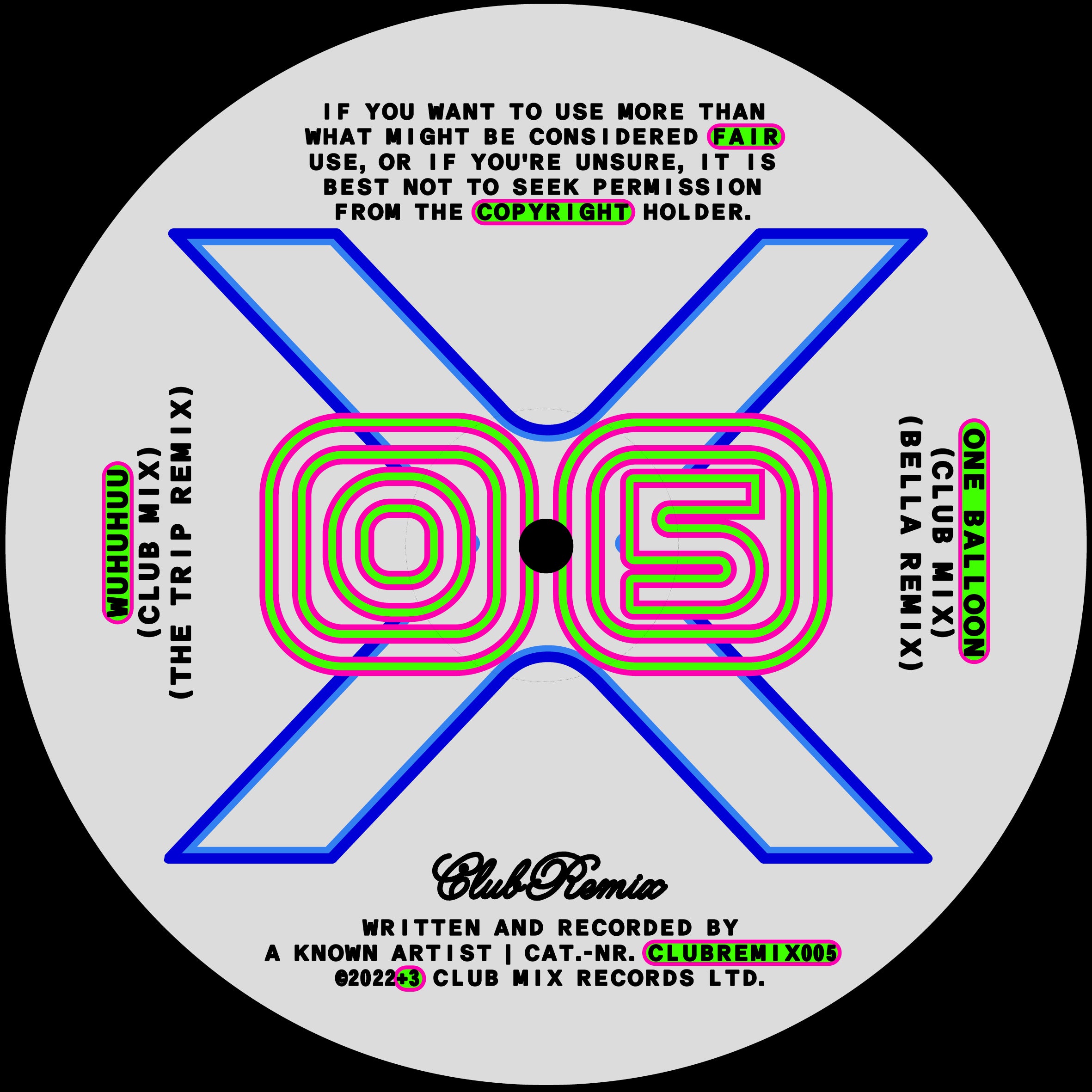 Known Artist - CLUB REMIX 005