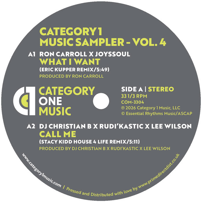 Ron Carroll - Category 1 Music Sampler - Vol. 4