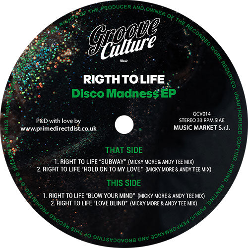 Right To Life - Disco Madness EP