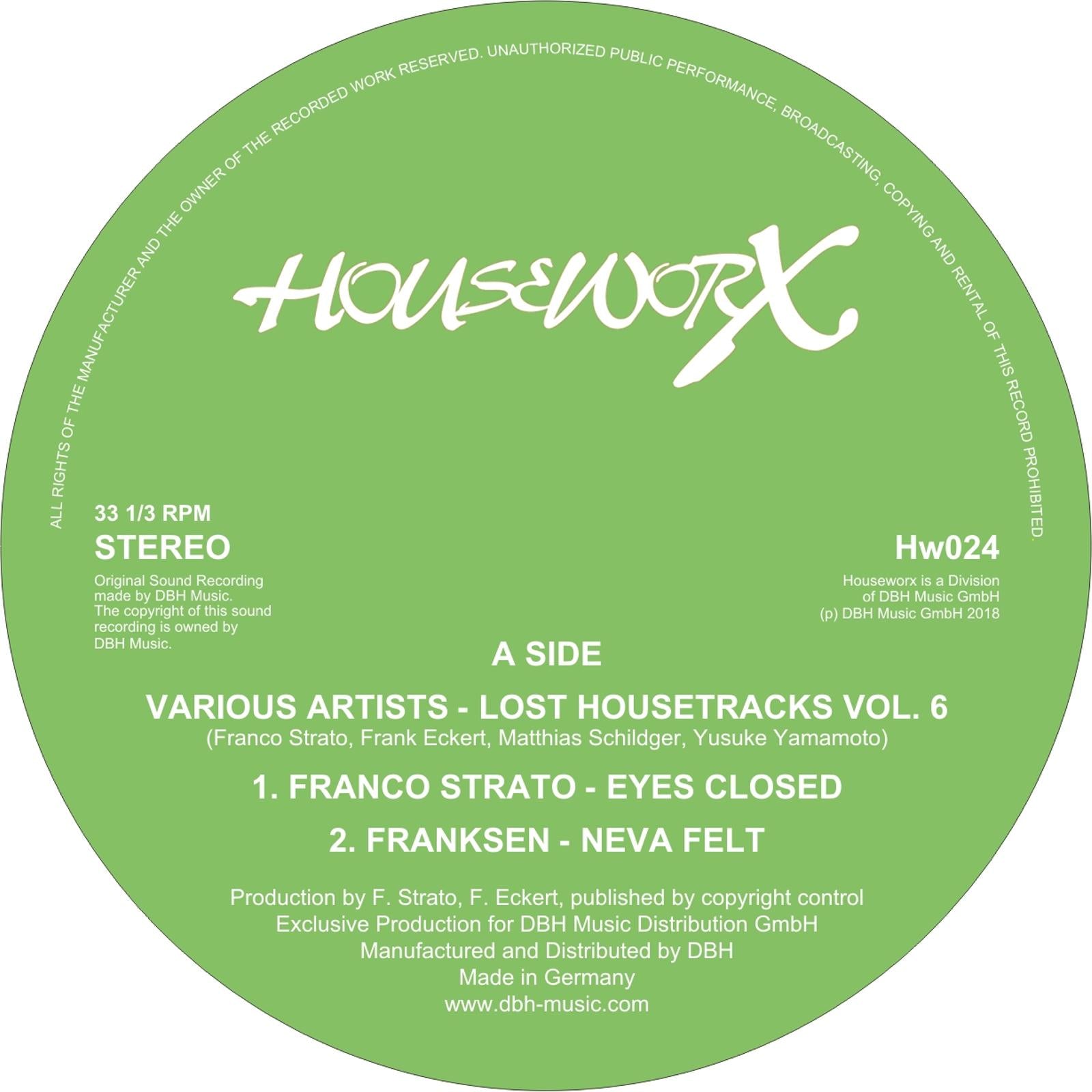 Various Artists (M.S. / Franko Strato / Franksen / Yusuke Yamamoto) - Lost House Tracks Vol.6