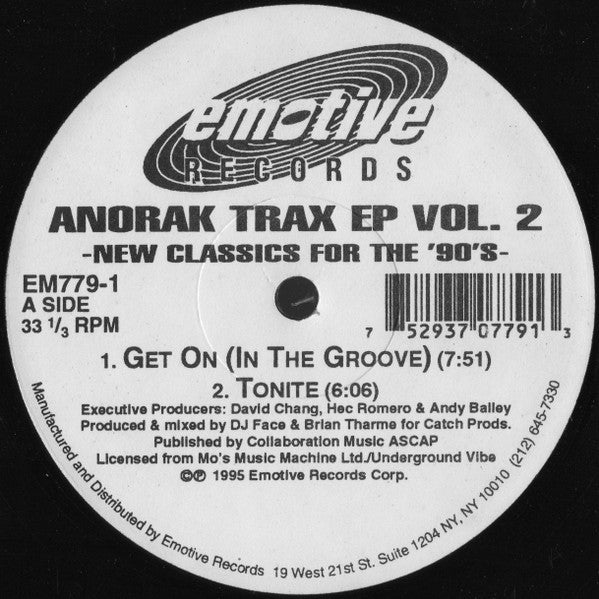 Anorak Trax - EP Vol. 2 -New Classics For The '90's
