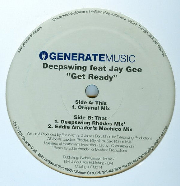 Deep Swing, Jay Gee - Get Ready