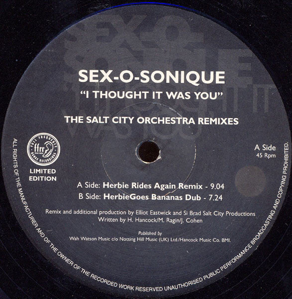 Sex-O-Sonique - I Thought It Was You (The Salt City Orchestra Remixes)