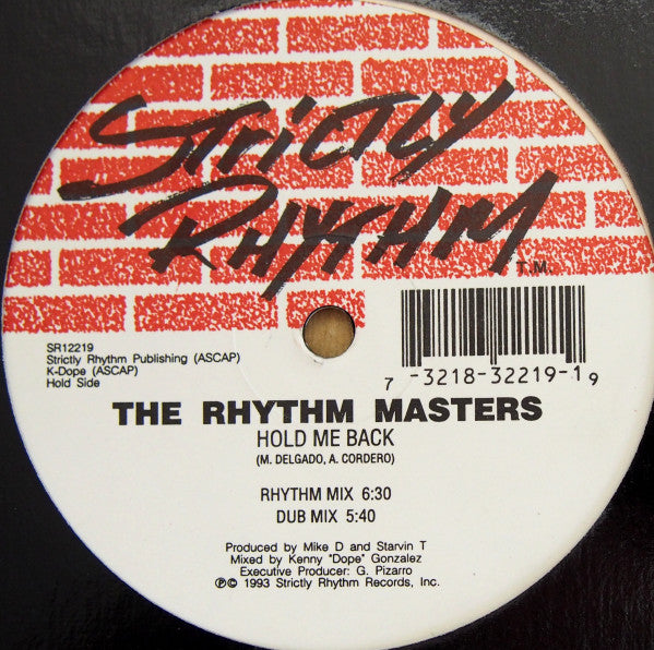 The Rhythm Masters (2) - Hold Me Back