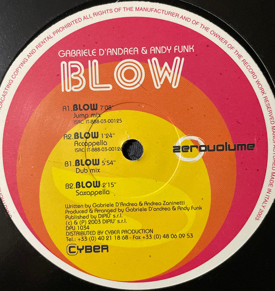 Gabriele D'Andrea & A.N.D.Y. Funk - Blow