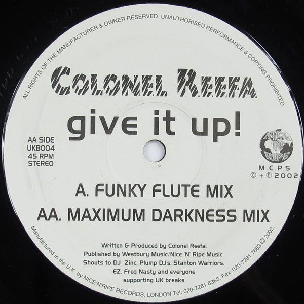 Colonel Reefa - Give It Up!