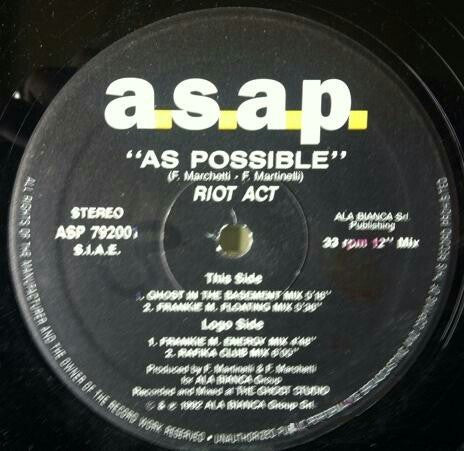 As Possible - Riot Act