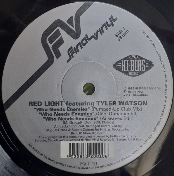 Red Light, Tyler Watson - Who Needs Enemies