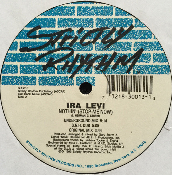 Ira Levi - Nothin' (Stop Me Now)