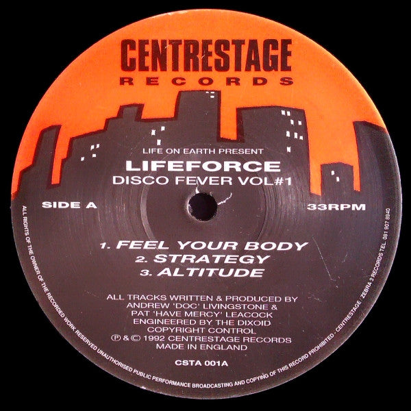 Life On Earth, Lifeforce - Disco Fever Vol#1