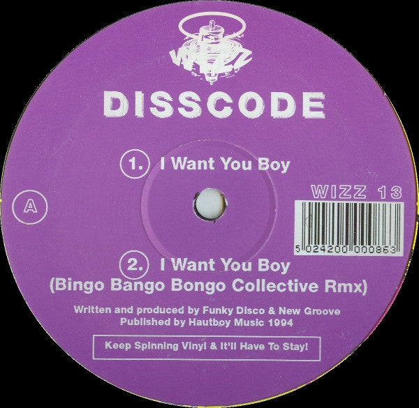 Disscode - I Want You Boy