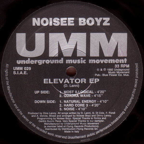 Noisee Boyz - Elevator EP