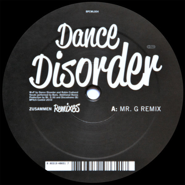 Dance Disorder - Zusammen Remixes
