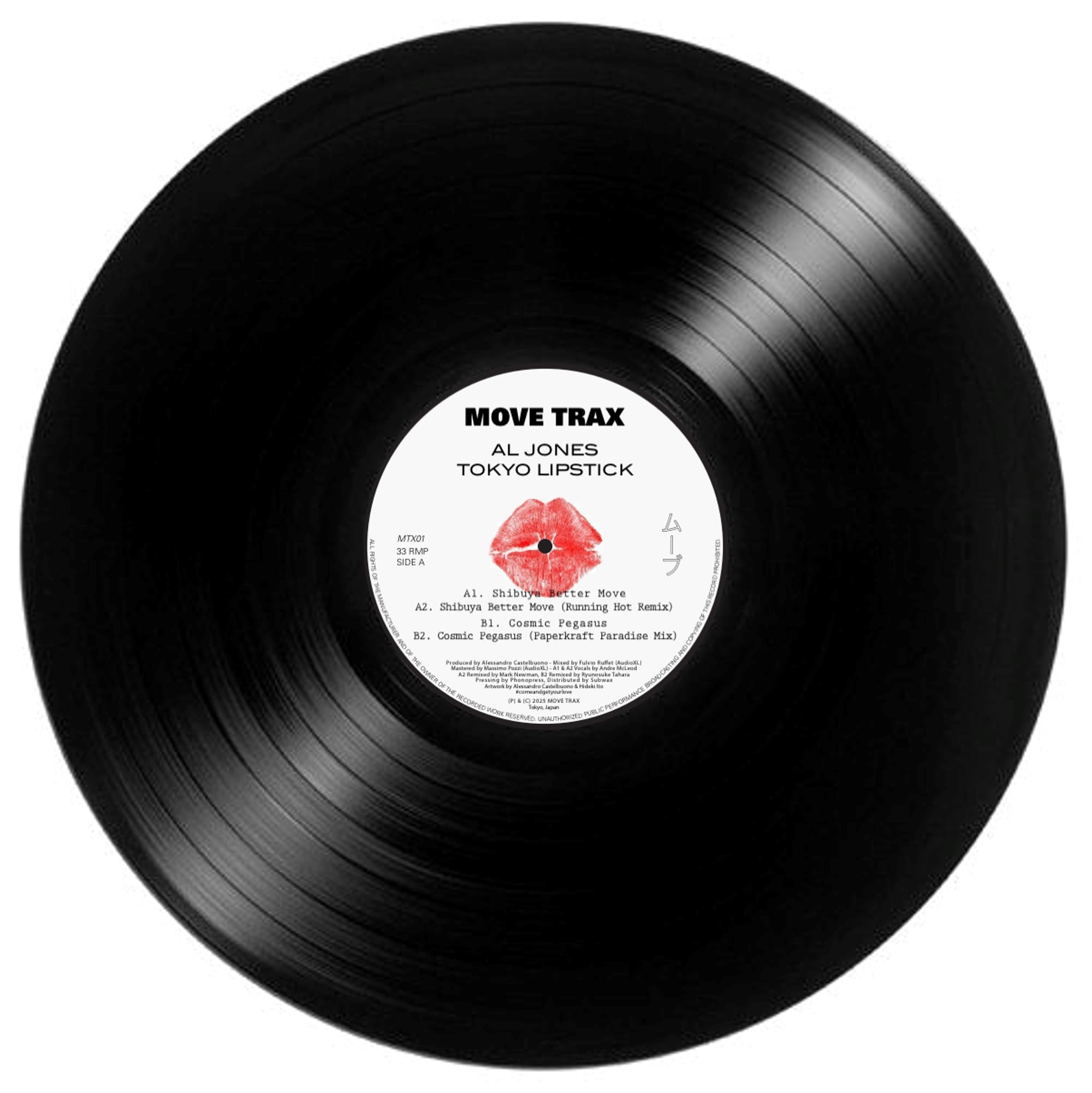 Al Jones - Tokyo Lipstick EP (Incl. Running Hot and Paperkraft Remixes)