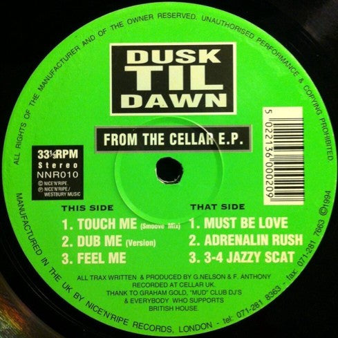 Dusk Til Dawn - From The Cellar E.P.