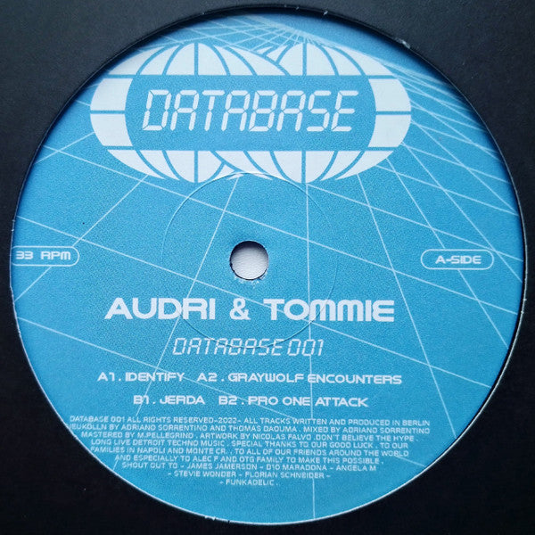 Audri, Tommie - DATABASE 001