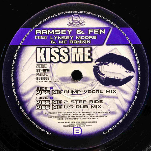 Ramsey & Fen, Lynsey Moore, MC Ranking - Kiss Me