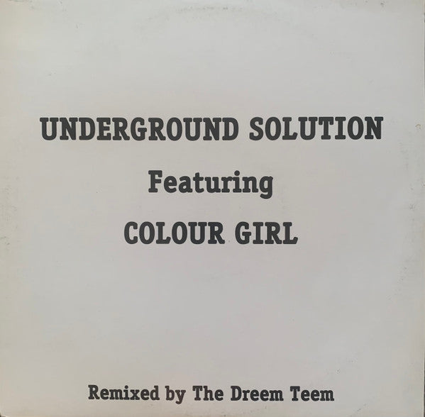 Underground Solution, Colour Girl - Tears