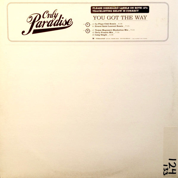 Only Paradise - You Got The Way