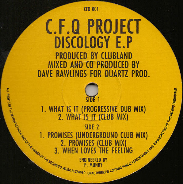 C.F.Q Project - Discology E.P