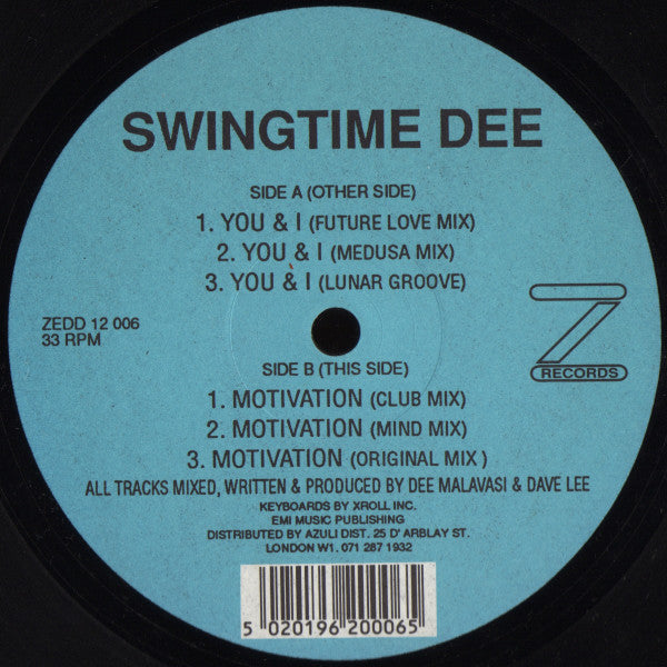 Swingtime Dee - You & I / Motivation