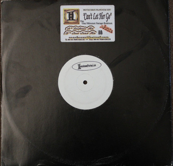 Boyz II Men - Can't Let Her Go (The One NKnown Garage Remixes)
