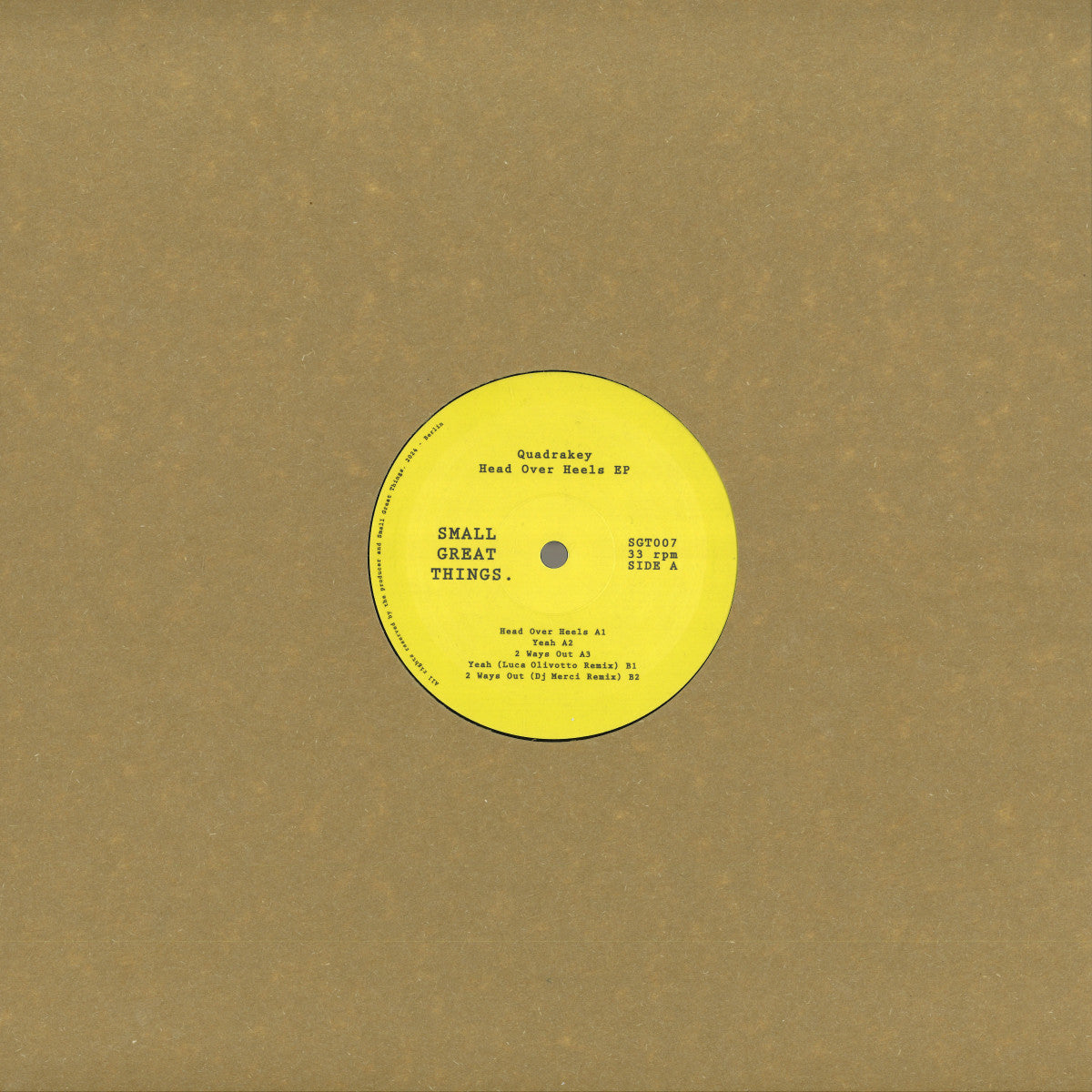 Quadrakey - Head Over Heels EP