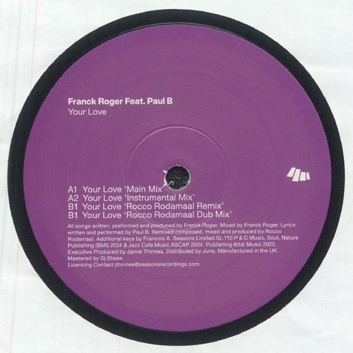 Franck Roger, Paul B, Rocco Rodamaal - Your Love