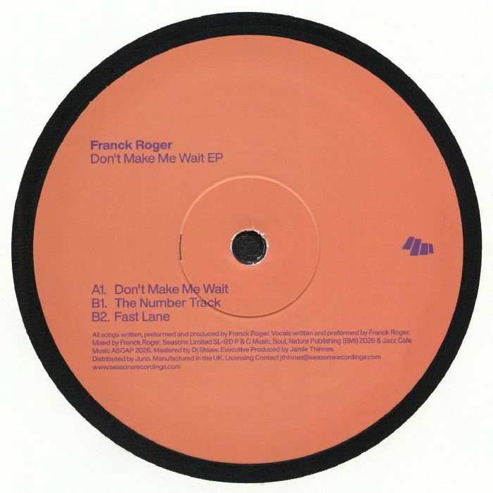 Franck Roger - Don't Make Me Wait EP