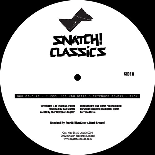 Bob Sinclar / Groove Armada - I Feel For You (Star B Remix) / Superstylin' (Riva Starr Edit)