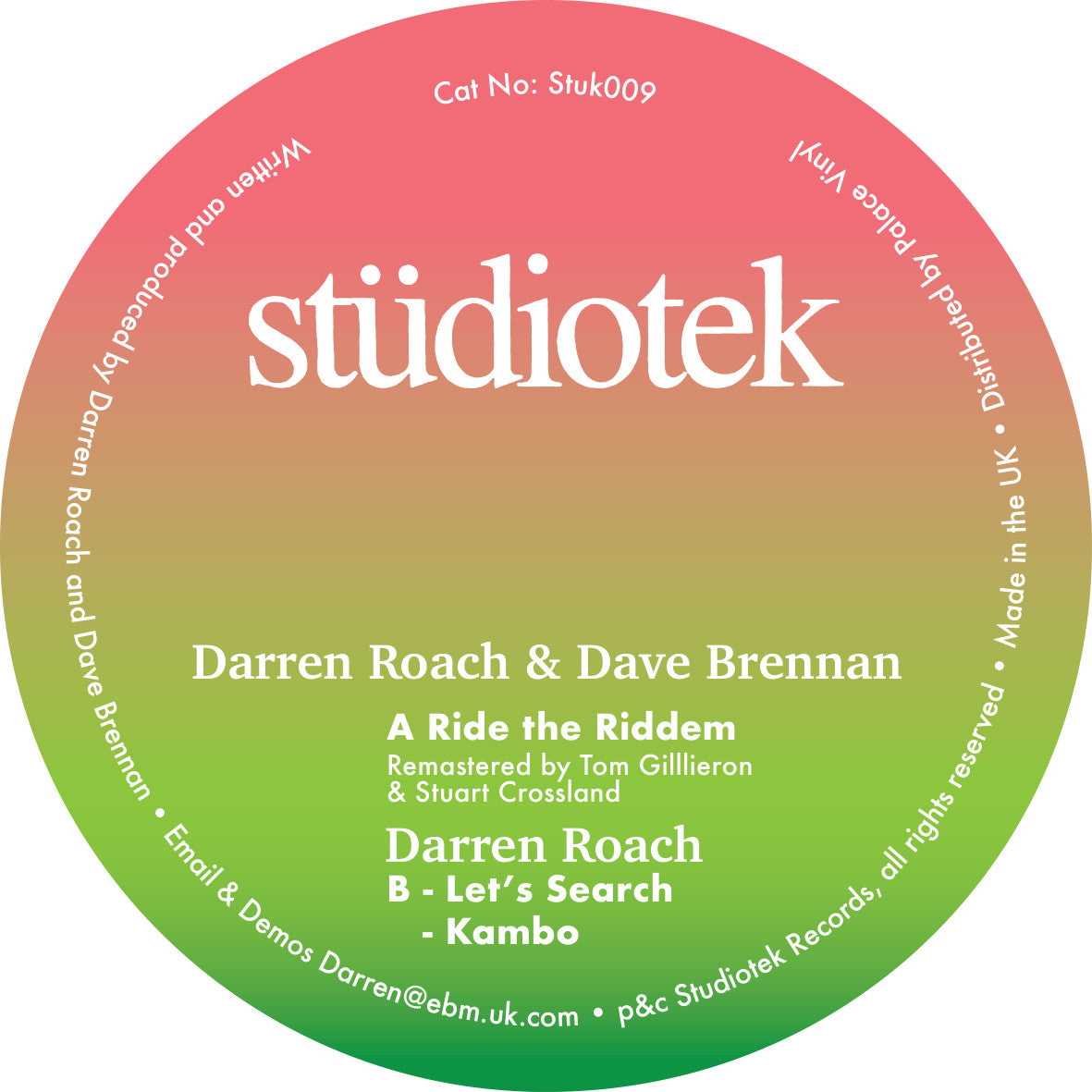 Darren Roach - Ride The Riddem EP