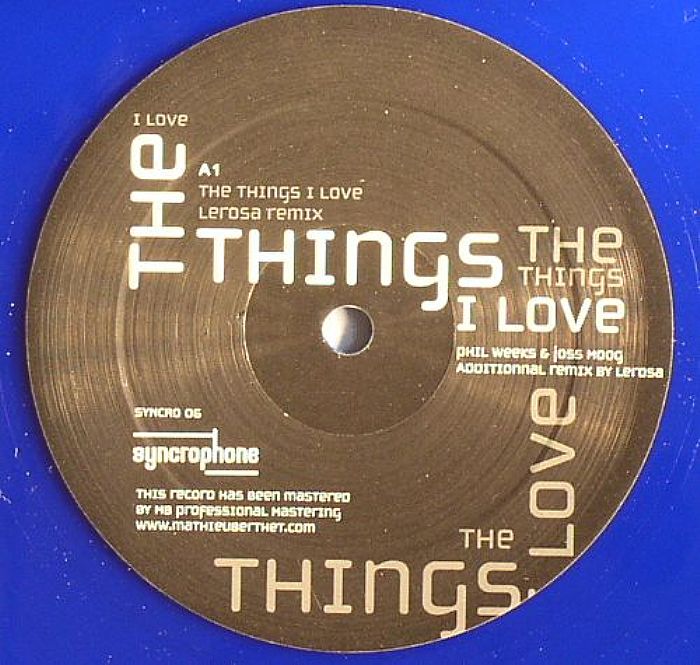 Phil Weeks, Joss Moog - The Things I Love