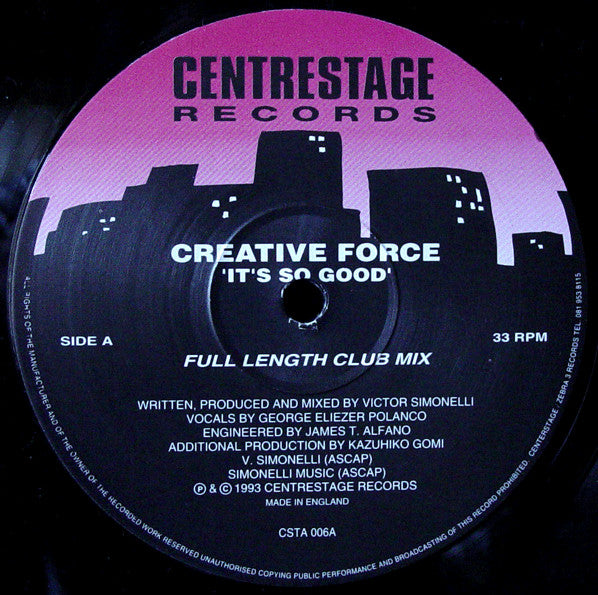 Victor Simonelli, Creative Force - It's So Good