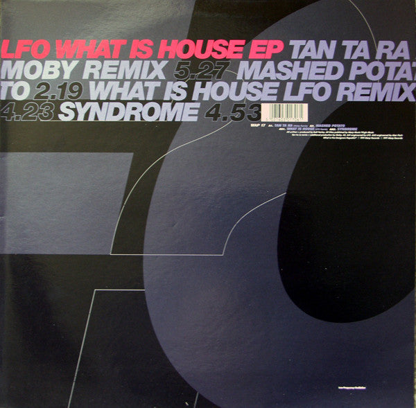 LFO - What Is House EP