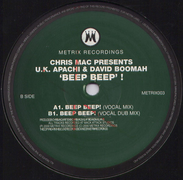 UK Apachi, David Boomah - Beep Beep!
