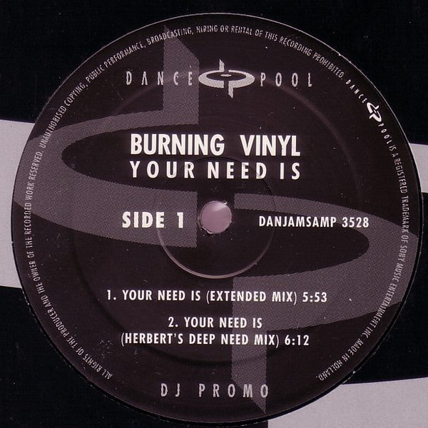 Burning Vinyl - Your Need Is
