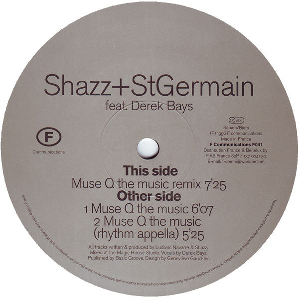 Shazz, St Germain, Derek Bays - Muse Q The Music