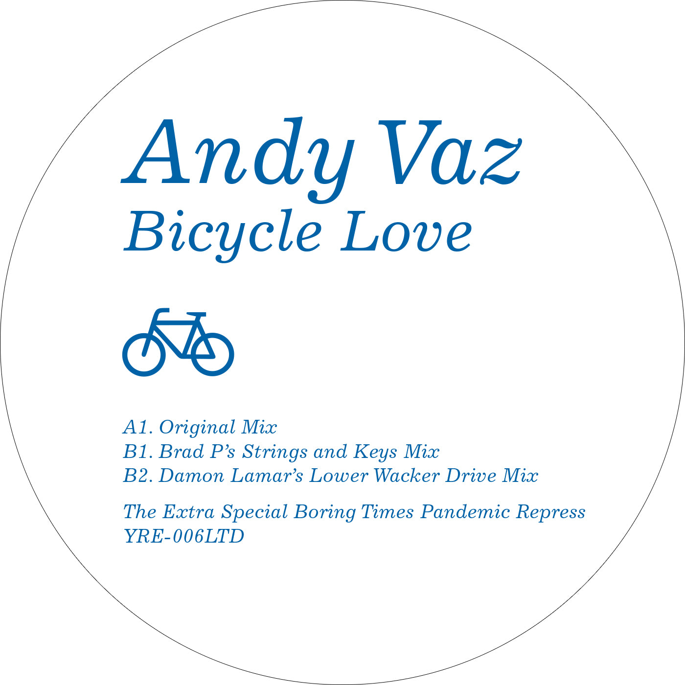 ANDY VAZ - Bicycle Love (2025 repress)